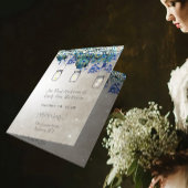 Black Font Mason Jar Peacock Program