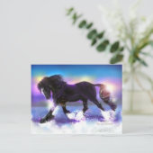 Black Foot Shire Briefkaart (Staand voorkant)