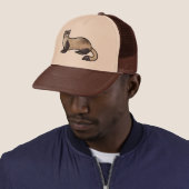Black Footed Ferret Trucker Pet (In situ)