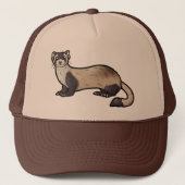 Black Footed Ferret Trucker Pet (Voorkant)