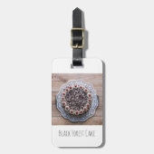 Black Forest Cake Gateau voor snoepmakers Bagagelabel (Voorkant verticaal)