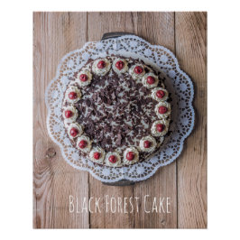 Black Forest Cake Gateau voor snoepmakers Perfect Poster