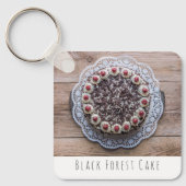 Black Forest Cake Gateau voor snoepmakers Sleutelhanger (Voorkant)