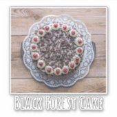 Black Forest Cake Gateau voor snoepmakers Sticker (Voorkant)