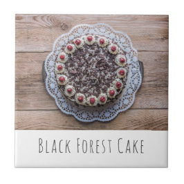 Black Forest Cake Gateau voor snoepmakers Tegeltje