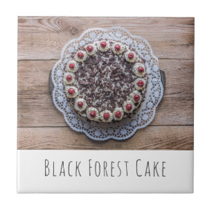 Black Forest Cake Gateau voor snoepmakers Tegeltje