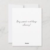 Black Forest Cake Kaart (Achterkant)