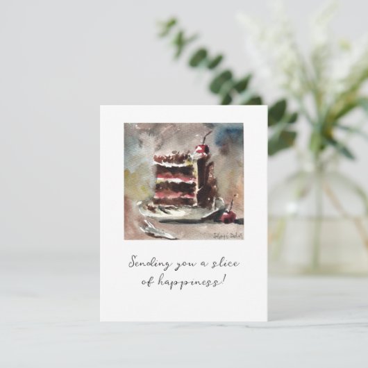 Black Forest Cake Kaart (Staand voorkant)