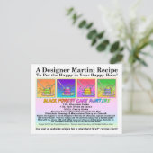 Black Forest Cake Martini Recipe Kaart Briefkaart (Staand voorkant)