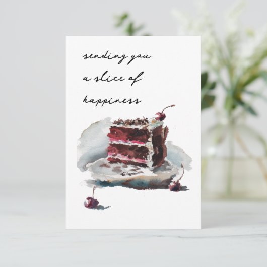 black forest-cakekaart (Staand voorkant)