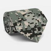 Black Forest Digital Camo Pattern Stropdas (Opgerold)