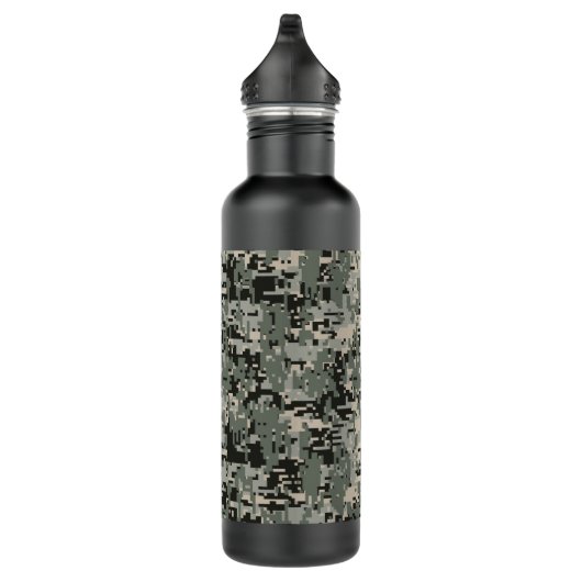 Black Forest Digital Camo Pattern Waterfles (Rechts)