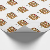 Black Forest Gateau-cartoon Cadeaupapier (Hoek)