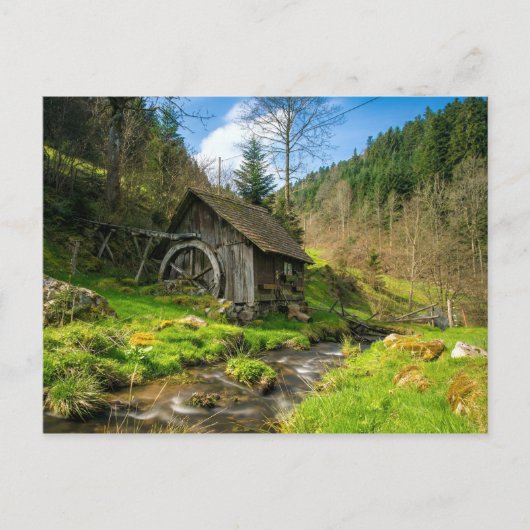 Black Forest Grist Mill Duitsland Briefkaart (Voorkant)