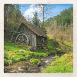 Black Forest Grist Mill Duitsland Glazen Onderzetter