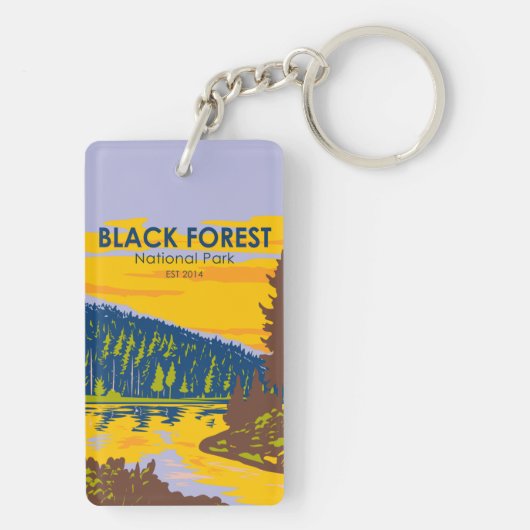 Black Forest National Park Duitsland  Sleutelhanger (achterkant)