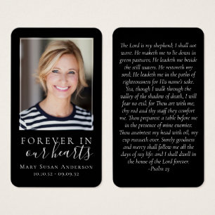 Black Forever in Our Hearts Memorial Kaart
