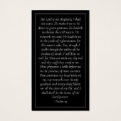 Black Forever in Our Hearts Memorial Kaart (Achterkant)