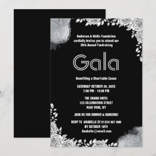 Black Formal Corporate Gala Ball Party inzamelings Kaart