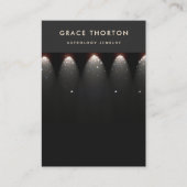 Black Formal Earring Display Kaart Visitekaartje (Voorkant)