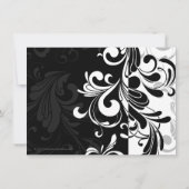 Black Fountain Swirl Birthday Party Kaart (Achterkant)