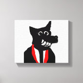 Black Fox Canvas Afdruk (Voorkant)