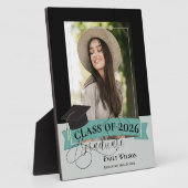 Black Frame Graduation  Keepsake Photo Plaque Fotoplaat (Zijkant)