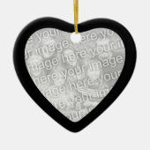 Black Framed Heart Ornament (Voorkant)