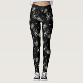 🖤 Black Frankenstein Halloween Leggings 🎃💀