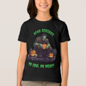 🖤 Black Frankenstein Halloween T-shirt 💀⚡ (Voorkant)