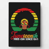 Black Freedom Free Ish sinds 1865 Juneteenth Fotoplaat (voorkant)