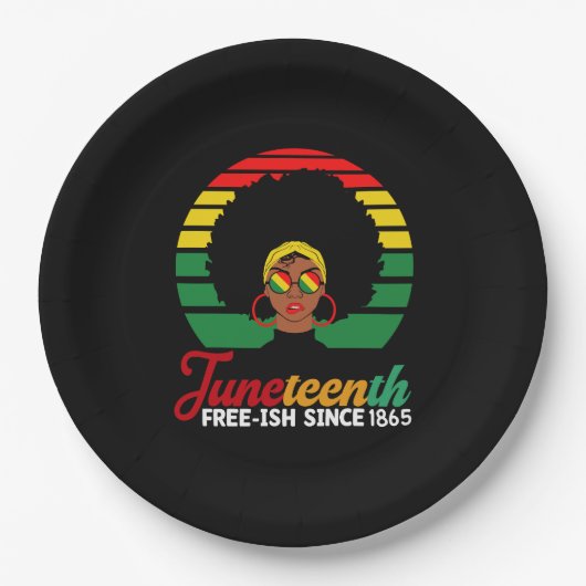 Black Freedom Free Ish sinds 1865 Juneteenth Papieren Bordje (Voorkant)