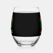 Black Freedom Free Ish sinds 1865 Juneteenth Wijnglas Zonder Voet (Rechts)