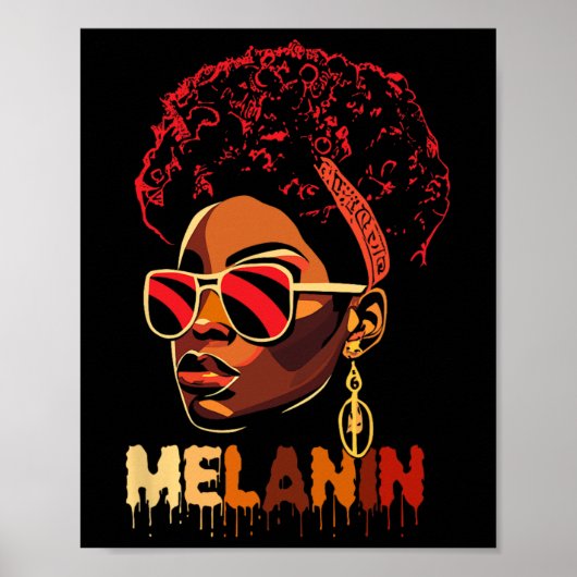Black Freedom Juneteenth Black Pride Melanin Queen Poster (Voorkant)