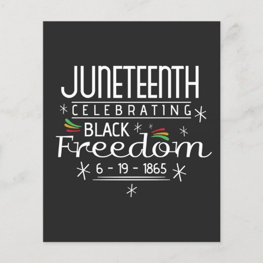 Black Freedom Junetetiende Flyer (Voorkant)