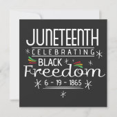 Black Freedom Junetetiende Kaart (Voorkant)
