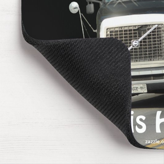 Black Freight Truck voor vrachtwagenchauffeurs en  Muismat (Hoek)