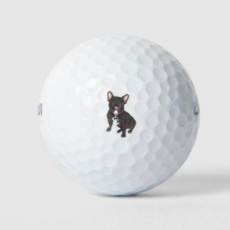 Black French Bulldog Collectie Golfballen