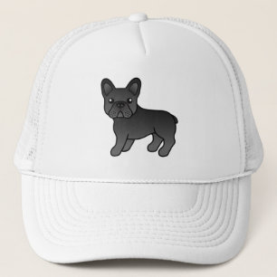 Black French Bulldog Cute Cartoon Dog Trucker Pet