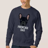 Black French Bulldog Dog Dad Trui (Voorkant)