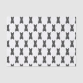 Black French Bulldog / Frenchie Dog Pattern Tissuepapier (Voorkant)