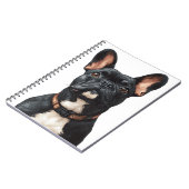 Black French Bulldog Notitieboek (Linkerzijde)