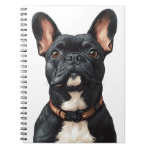 Black French Bulldog Notitieboek