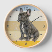 Black French Bulldog Retro Sunset (Voorkant)