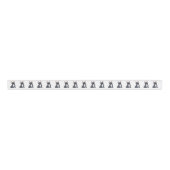 Black French Bulldog Ribbon Grosgrain Lint (Voorkant)