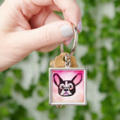 Black French Bulldog Sleutelhanger (Hand)