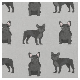 Black French Bulldogs Stof
