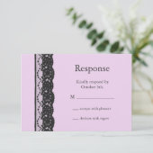 Black French Lace RSVP (Staand voorkant)