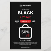 Black Friday Aangepaste bewerkbare flyer (Voorkant)