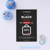 Black Friday Aangepaste bewerkbare flyer (Enkel)